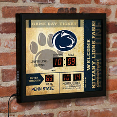 Scoreboard Wall Clock, Penn State, Collegiate, Home