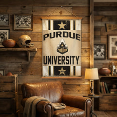 Purdue University, Canvas Wall Tapestry, Medium, 36x24, Collegiate, Home