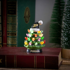4" Mini LED Tabletop Christmas Tree, Set of 2, Purdue University, Collegiate, Home