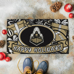 Purdue University Holiday PVC Mat, 28"x16", Collegiate