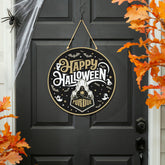 Purdue University Halloween Round Door Décor with Hanging Rope, 18x18, Collegiate, Home