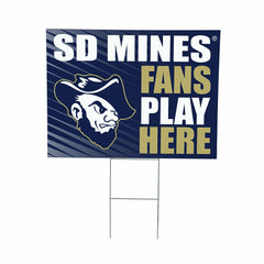 South Dakota School of Mines & Technology Coroplast Yard Sign "Fans Pl, Collegiate, Home