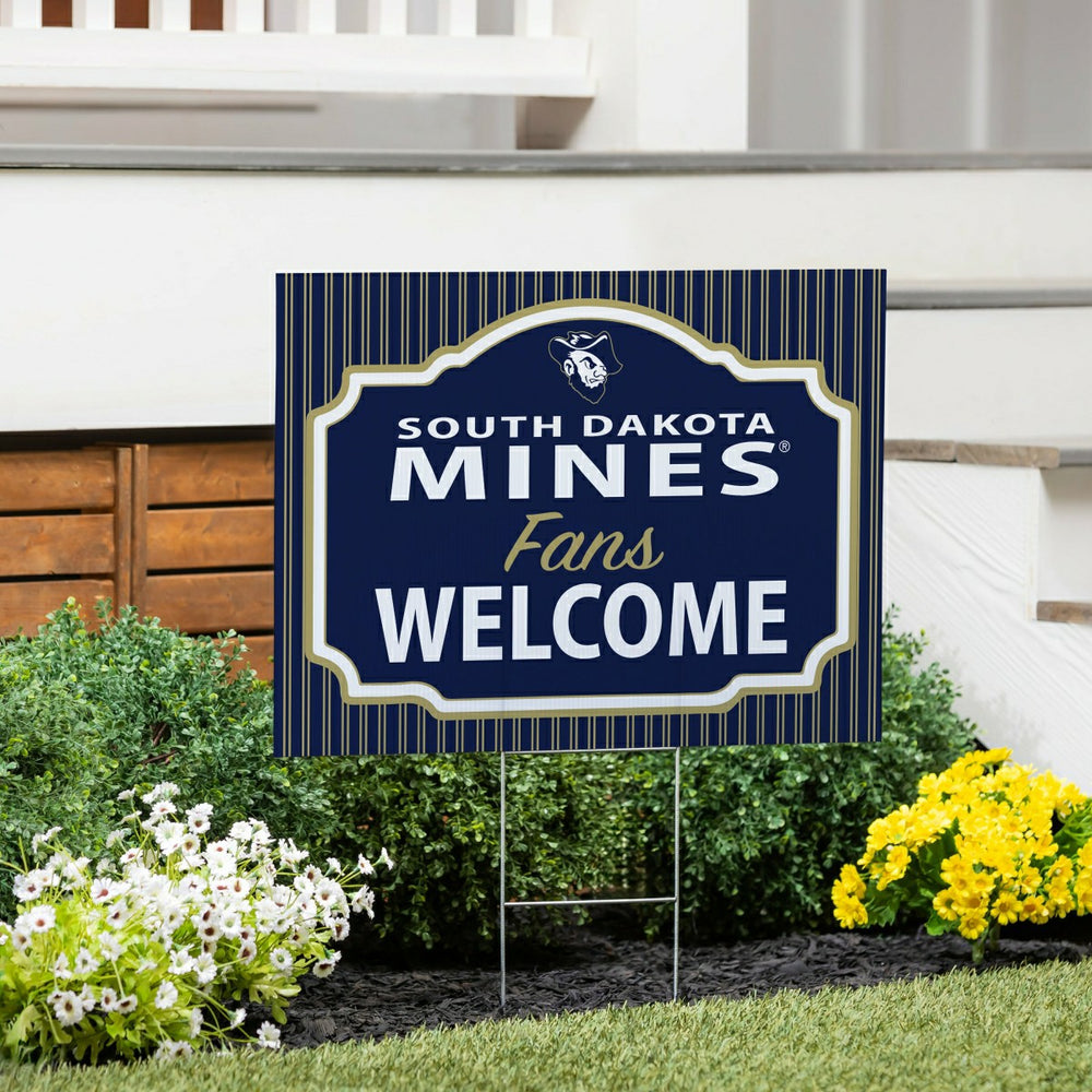 South Dakota School of Mines & Technology Coroplast Yard Sign, "Fans W, Collegiate, Home