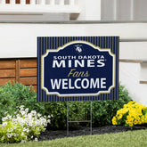 South Dakota School of Mines & Technology Coroplast Yard Sign, "Fans W, Collegiate, Home