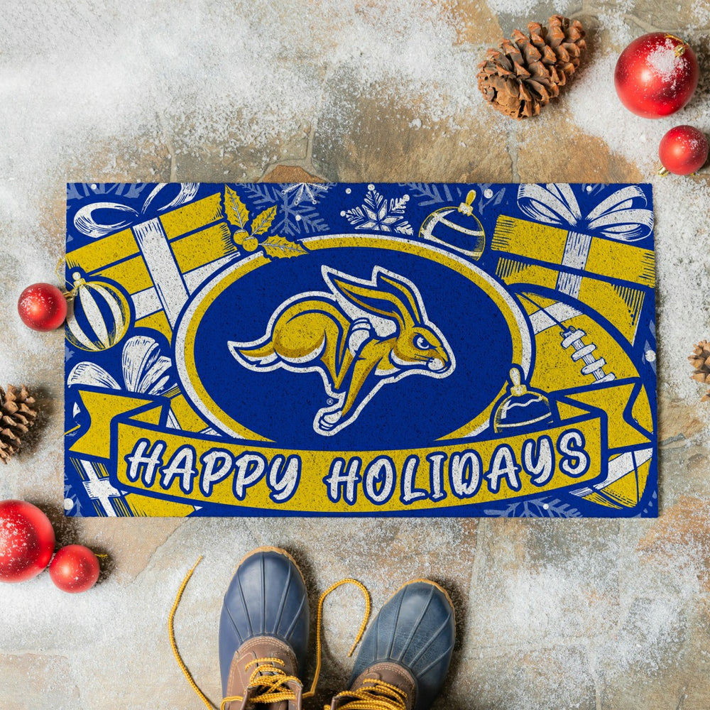 South Dakota State University Holiday PVC Mat, 28"x16", Collegiate