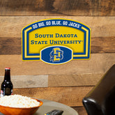 South Dakota State University USA Embossed Steel Wall Sign, 11" x 17", Collegiate, Home