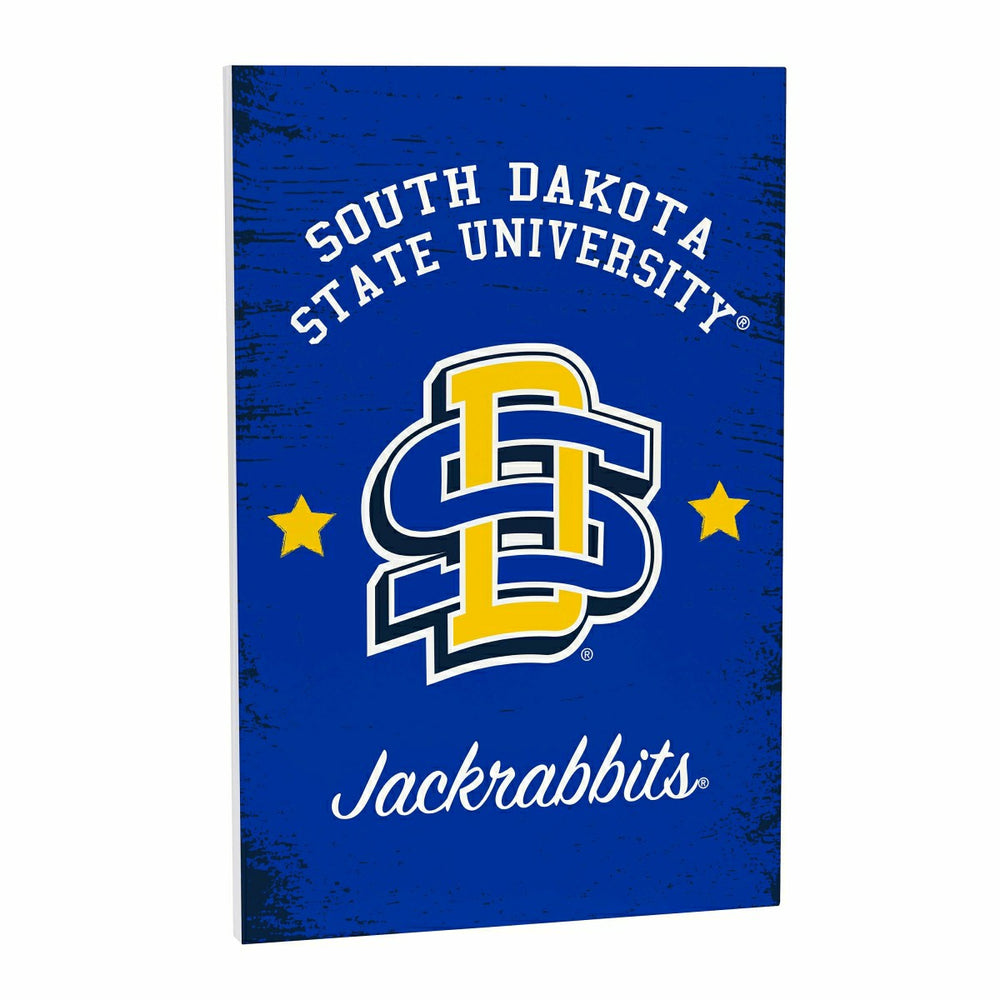 South Dakota State University Wood Wall Sign, 16x24, Collegiate, Home