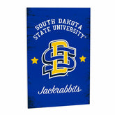South Dakota State University Wood Wall Sign, 16x24, Collegiate, Home