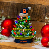 Syracuse University 8" LED Ceramic Christmas Tree, Collegiate, Home