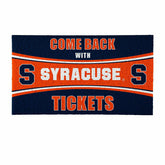 28" x 16" PVC Trapper Mat, Come Back with Tickets, Syracuse University, Collegiate