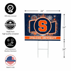Syracuse University Yard Sign, Patriotic, Collegiate, Home
