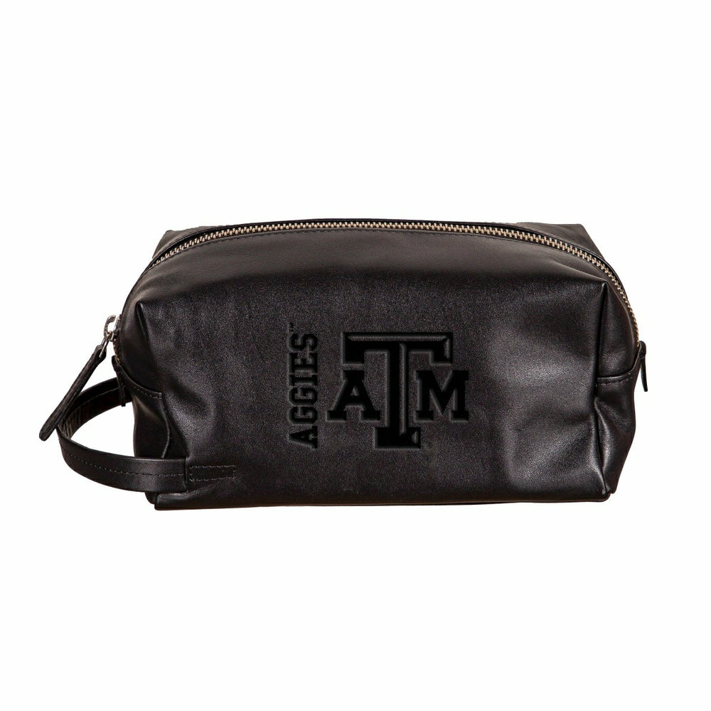 Texas A&M, Embossed Toiletry Bag, Black, Collegiate, Home