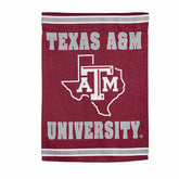 Embossed Suede Flag, House Size, Texas A&M, Collegiate, Home