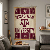 Texas A&M, Canvas Wall Tapestry, Large, 54x36, Collegiate, Home