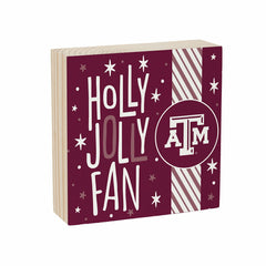 Texas A&M Block, Holiday, 6x6, Collegiate, Home