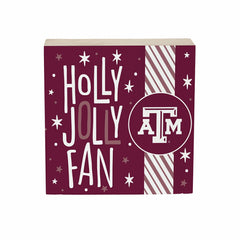 Texas A&M Block, Holiday, 6x6, Collegiate, Home