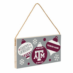Texas A&M Holiday Wood Wall Sign, 6x11, Collegiate, Home
