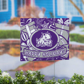 Texas Christian University Yard Sign, Holiday, Collegiate, Home