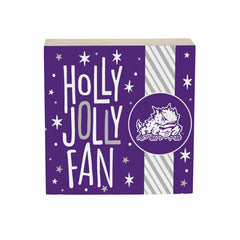 Texas Christian University Block, Holiday, 6x6, Collegiate, Home