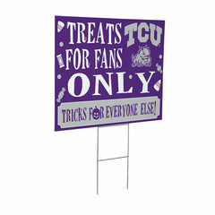 Texas Christian University Yard Sign, Halloween Treats for Fans, Collegiate, Home