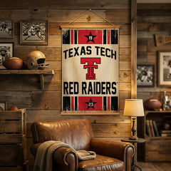 Texas Tech University, Canvas Wall Tapestry, Medium, 36x24, Collegiate, Home