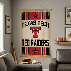 Texas Tech University, Canvas Wall Tapestry, Large, 54x36, Collegiate, Home