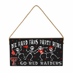 Texas Tech University Halloween Wood Wall Sign, 6x11, Collegiate, Home