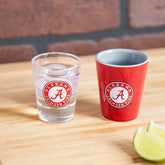 University of Alabama 4-Piece Ceramic and Glass 2oz. Shot Glass Set, Collegiate, Home