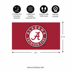 Full Color PVC Mat, 16" x 28", University of Alabama, Collegiate