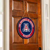 University of Arizona Round Door Décor with Hanging Rope, 18x18, Collegiate, Home