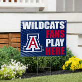 University of Arizona Coroplast Yard Sign "Fans Play Here", Collegiate, Home