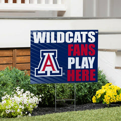 University of Arizona Coroplast Yard Sign "Fans Play Here", Collegiate, Home