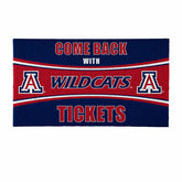 28" x 16" PVC Trapper Mat, Come Back with Tickets, University of Arizo, Collegiate