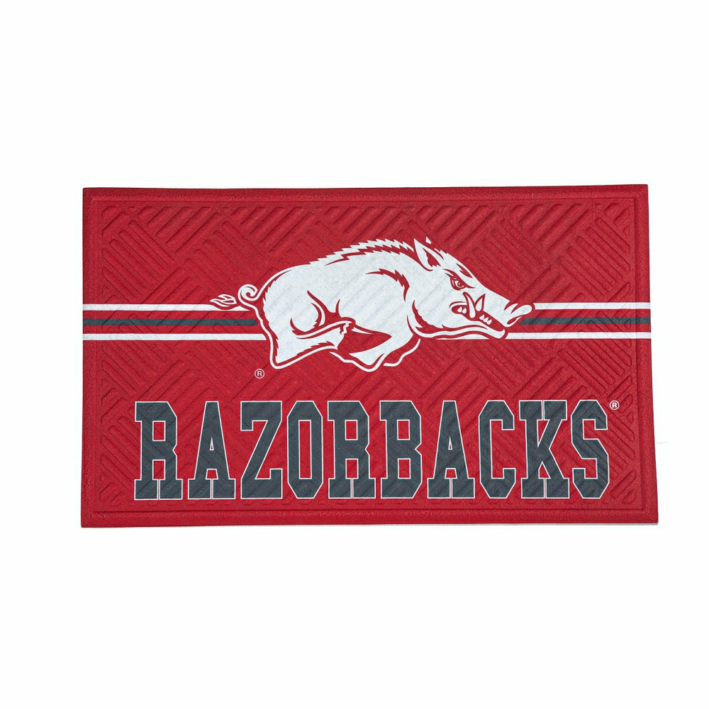Embossed Mat, Cross Hatch, University of Arkansas, Collegiate