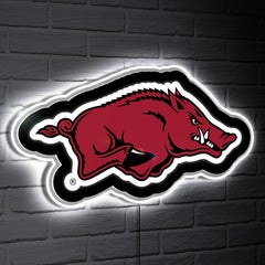 LED Wall Decor, Glazelite, College Mascot, University of Arkansas, Collegiate, Home