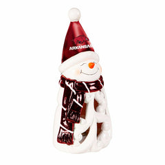 University of Arkansas Snowman LED Statuary, 8", Collegiate, Home