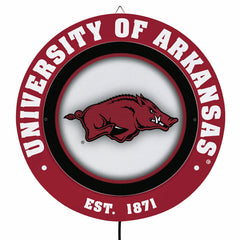 University of Arkansas, Metal Lite, Round, Collegiate