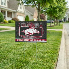 University of Arkansas Yard Sign, Patriotic, Collegiate, Home