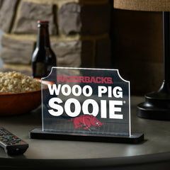 University of Arkansas College Rectangle Desklite LED Decor, Collegiate, Home