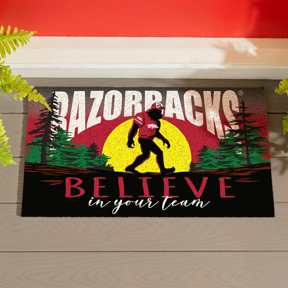 University of Arkansas Bigfoot PVC Mat, 28"x16", Collegiate