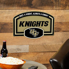 University of Central Florida USA Embossed Steel Wall Sign, 11" x 17", Collegiate, Home