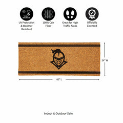 University of Central Florida Extra Large One Color Coir Mat, 60"x24", Collegiate