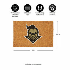 University of Central Florida Large Full Color Coir Mat, 36"x24", Collegiate