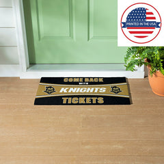 28" x 16" PVC Trapper Mat, Come Back with Tickets, University of Centr, Collegiate