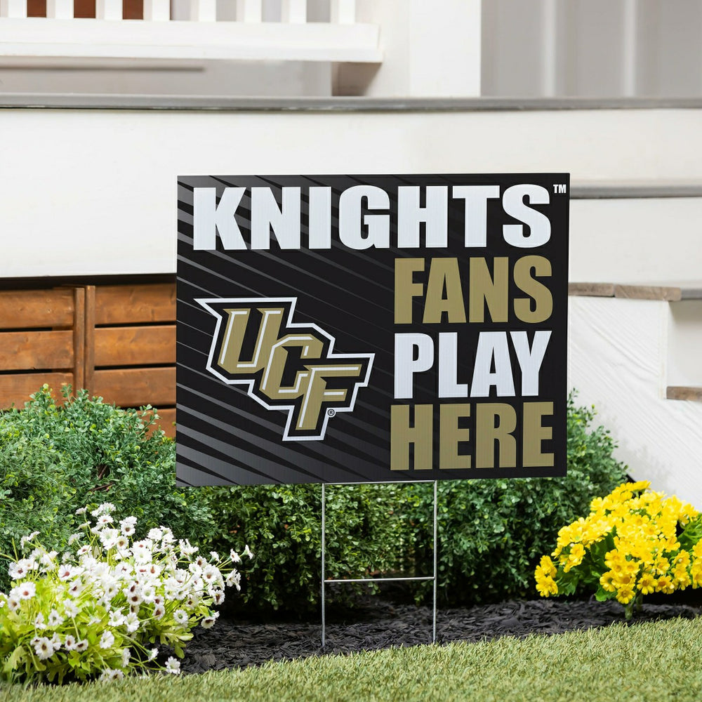 University of Central Florida Coroplast Yard Sign "Fans Play Here", Collegiate, Home