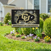 University of Colorado Yard Sign, Patriotic, Collegiate, Home