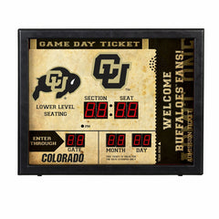 Bluetooth Scoreboard Wall Clock, University of Colorado, Collegiate, Home