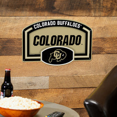 University of Colorado USA Embossed Steel Wall Sign, 11" x 17", Collegiate, Home