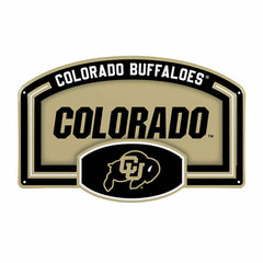 University of Colorado USA Embossed Steel Wall Sign, 11" x 17", Collegiate, Home