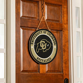 University of Colorado Round Door Décor with Hanging Rope, 18x18, Collegiate, Home